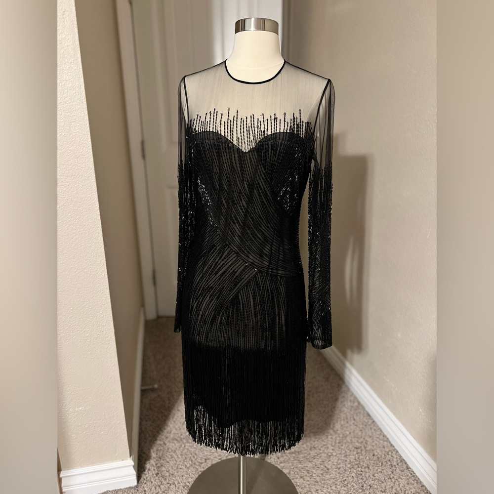 Naeem Khan Beaded Cocktail Dress - Size 4/6